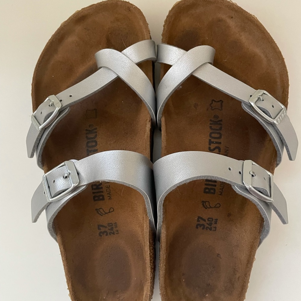 Silver Birkenstock Mayari Sandal- 37